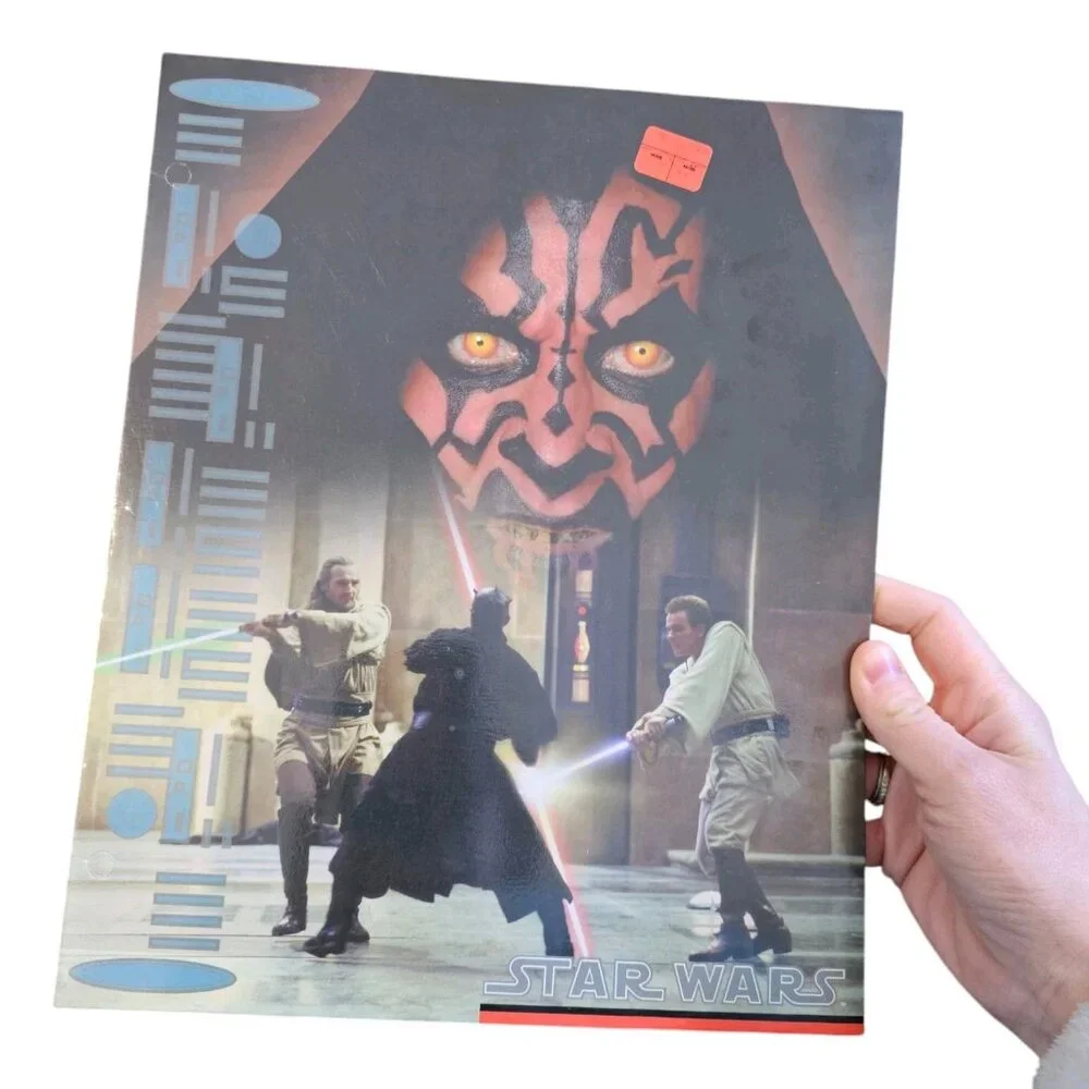 Lot Of Star Wars 90s Y2K 2 Pocket Folders NEW Naboo Episode‎ 1 Jedi Set Of 4